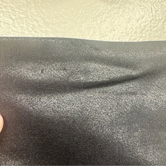 SPANX Faux Leather Leggings Shaping Waistband Black Leggings Women Size Small - Picture 8 of 10